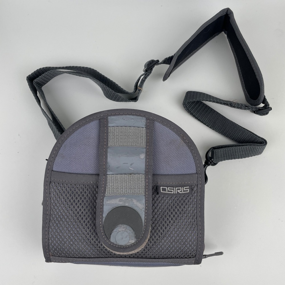 VTG Osiris Shoes Grey Tactical CD Media Bag Skater Utility Pouch Strap Clip RARE